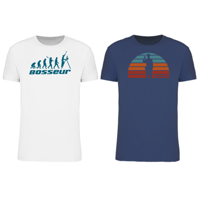 Lot de 2 t-shirt de travail BOSSEUR Evo Blanc - 12235-003 - Maxoutil