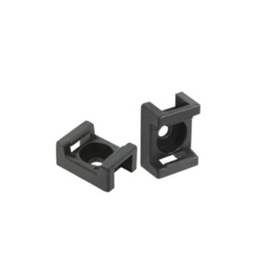 Embase simple pour collier 9mm noir - sachet de 20 pièces - Gedimat - DEBFLEX