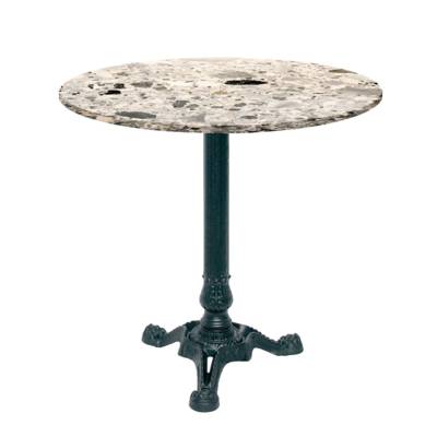 Table pied noir Ø70cm cepp - intérieur - RestooTab