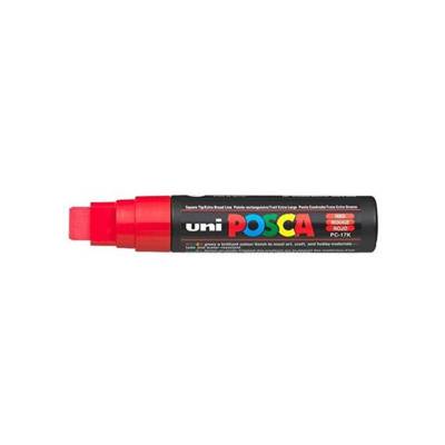 Marqueur pointe rectangulaire extra-large pc17k 15mm rouge - POSCA