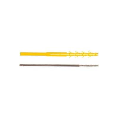 Patte à vis longue pour descente d'eaux pluviales ING FIXATIONS - M7 x 150 - chev. Ø 10 x 240 - 15 pièces - A140032 - Maxoutil