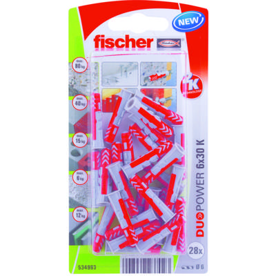 Cheville DUOPOWER NV - 6x30mm - Gedimat