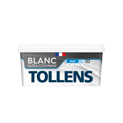 Peinture murs et plafonds monocouche mat blanc - Gedimat - TOLLENS