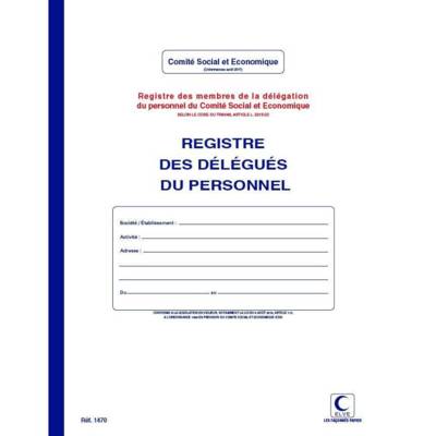 Registre des Délégués du Personnel 40 pages format 320 x 250