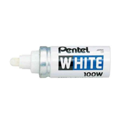 Marqueur permanent blanc X100W Pointe ogive 2,9 mm - Pentel