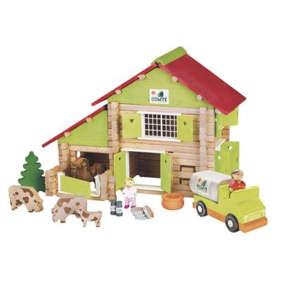 Chalet à comté avec camion et animaux 180 pièces