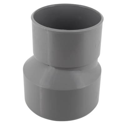 Réduction extérieure PVC NICOLL mâle diam.140mm femelle diam.125mm coloris gris - Gedimat