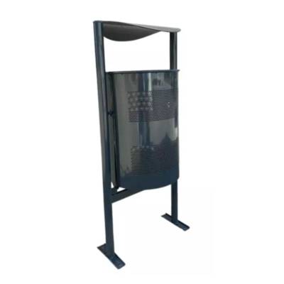 Poubelle publique en métal avec toit - JAD Groupe