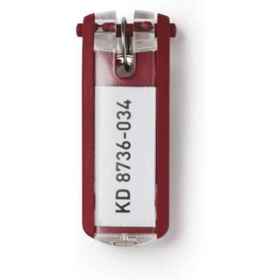 Porte-clés KEY CLIP Rouge en Lot de 6