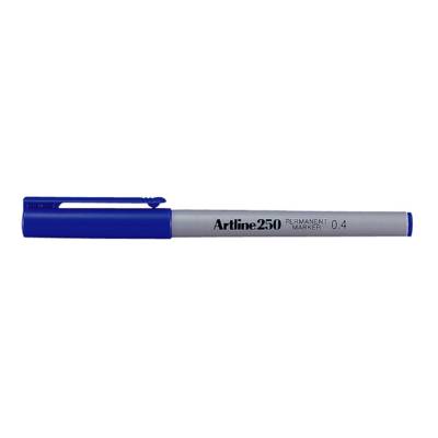Stylo Feutre "250" "Photo" permanent indélébile pointe 0,4 mm bleu - ARTLINE