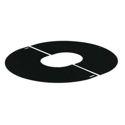 Plaque de propreté inox 0-10° - 80 PGI -  noir gra ral9030 POUJOULAT - 37080425NOIR - Maxoutil