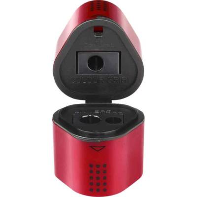Taille-crayon Triple COLOR GRIP 2001 avec réservoir rouge ou bleu