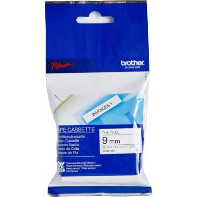 Cassette Ruban M-K221SBZ 9 mm  x 4 m Noir sur blanc