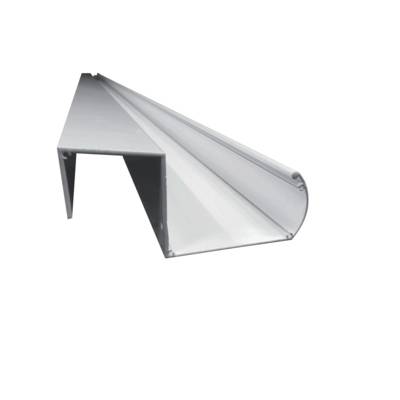 Gouttière aluminium universelle - Blanc - Gedimat - DHAZE