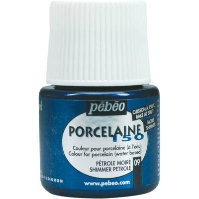 Flacon 45 ml Peinture P150 porcelaine Coloris Pétrole Moiré