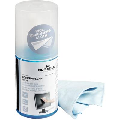 Kit de nettoyage écran SCREENCLEAN 200 ml + microfibre - DURABLE