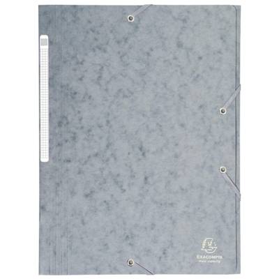 Chemise à élastiques Maxi capacity carte lustrée 425g - A4 - Gris