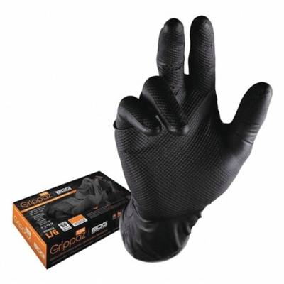 Gant 100% nitrile noir GRIPPAZ - Gedimat
