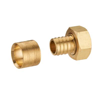 Raccord laiton brut à glissement femelle à visser diam.15x21mm pour PER diam.12mm en sachet de 10 pièces - Gedimat - NOYON ET THIEBAULT