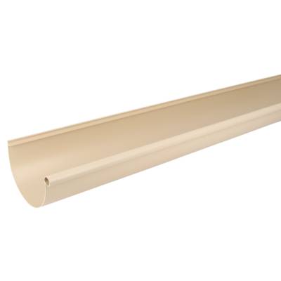 Gouttière 1/2 ronde PVC de 25 sable - Gedimat - NICOLL