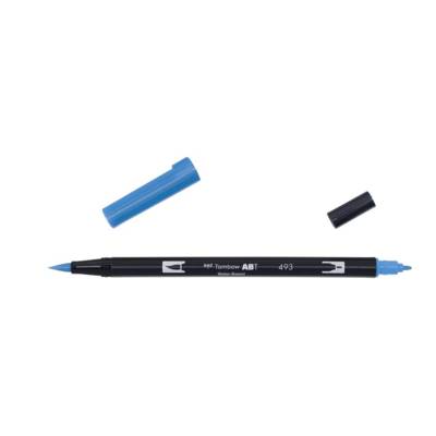 Feutre à dessin Double Pointe ABT Dual Brush Pen  493 bleu réflexe