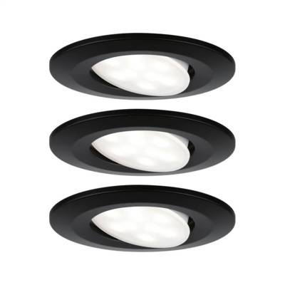 Spot encastré CALLA orientable noir 230V 6W - Gedimat - PAULMANN