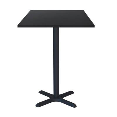 Mange-debout pied noir 60x60cm noir - intérieur - RestooTab