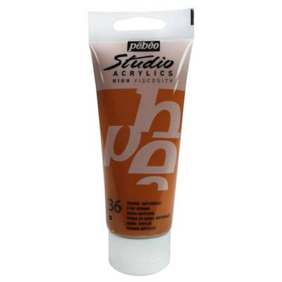 Peinture Studio Acrylique Tube Sienne Naturelle 100 ml - PÉBÉO