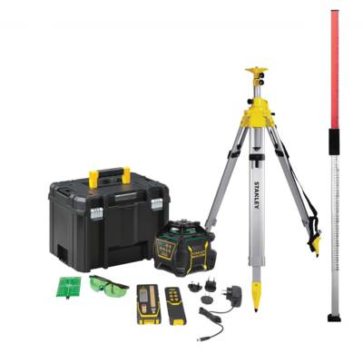 Pack pro niveau laser rotatif double pente - faisceaux rouges - USB-C - DEWALT - DCLE15211RL-QW