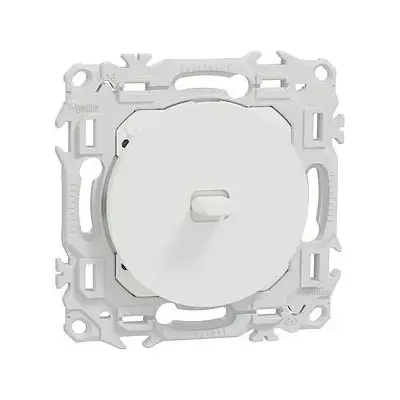 Va-et-vient ou poussoir à levier odace 10AX Blanc craie - SCHNEIDER - S920203 - Schneider Electric