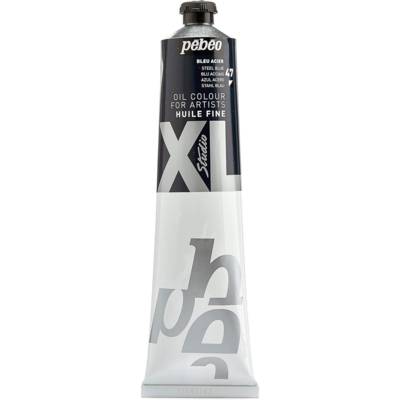 Tube 200ml Peinture Huile Fine XL Bleu Acier - PÉBÉO