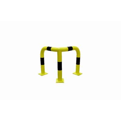 Arceau d'angle jaune et noir VISO - 600 x 600 x 600 mm - Ø76 mm - BARA6066NJ - Maxoutil