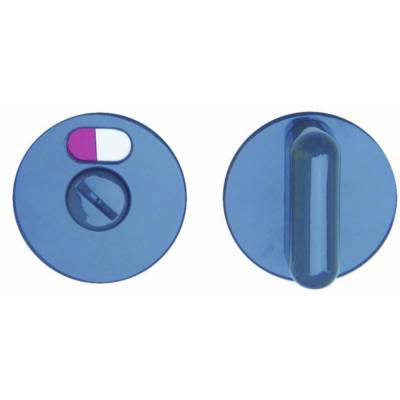 Paire rosace serrure S80 NORMBAU - WC - gris foncé 18 - 358360 - Maxoutil