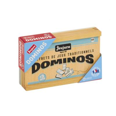 Jeux de Société-Jeu de Dominos en Bois - Coffret en Bois
