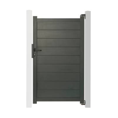 Portillon alu - 1000 x 1682 x 40 mm - gris anthracite - Gedimat