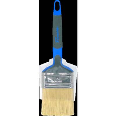 Brosse plate bi matière spécial acryl mélange soie et fibres synthétiques manche bi matière n°65 larg.65mm - Gedimat - NESPOLI