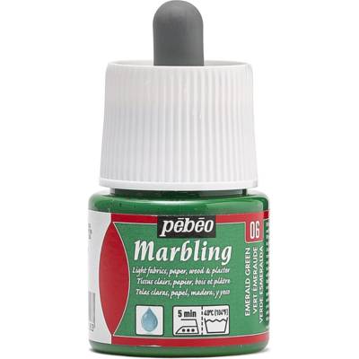 Flacon 45ml Peinture MARBLING Vert Emeraude