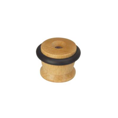 Butée de porte bobine à visser hêtre verni Ø35 mm - Gedimat - NORAIL
