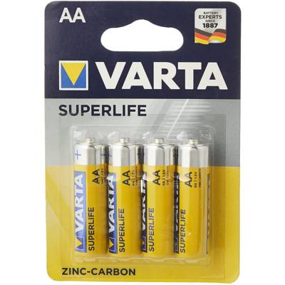Pack de 4 piles Superlife R06 Mignon AA