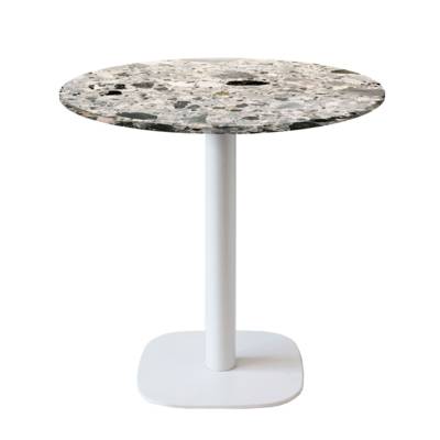 Table pied blanc Ø70cm cepp - intérieur - RestooTab