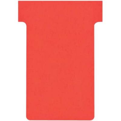 Lot de 100 fiches T indice 2 rouge