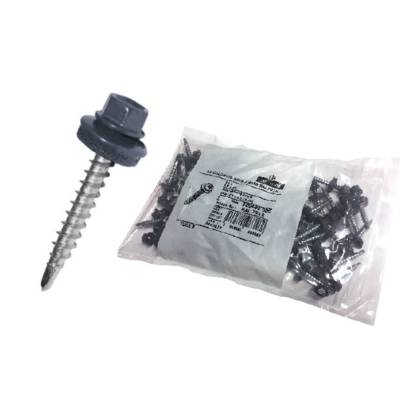 Kit de fixation BACACIER pour panneau de tuile R Originale - 50 vis avec rondelles d'étanchéité - Couleur Rouge - BACACIER INDUSTRIES