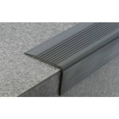 Nez de marche NMDR pvc noir larg.65mm - 1,7m - Gedimat - DINAC