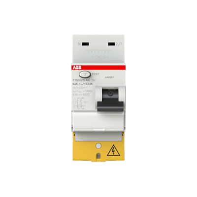 INTERRUPTEUR DIFFÉRENTIEL ABB- FH202S - 2P - 63A - 30MA - TYPE AC-UNIVERSEL AUTO - AURELEC