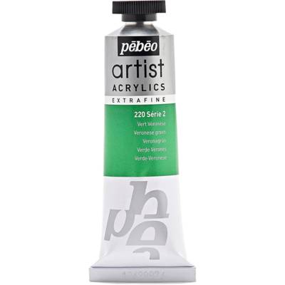 Tube 37 ml Peinture Artist Acrylics Extra fine VERT VERONESE - PÉBÉO