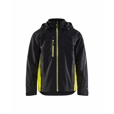 Veste hardshell BLAKLADER Déperlante T.L - NOIR/JAUNE FLUO - 479019779933-L - BLAKLADER WORKWEAR