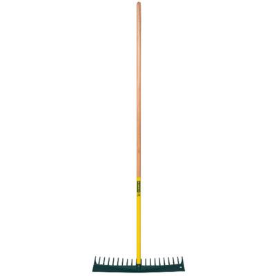 Râteau polymère DUOPRO 20 dents 60cm manche en bois - Gedimat - LEBORGNE