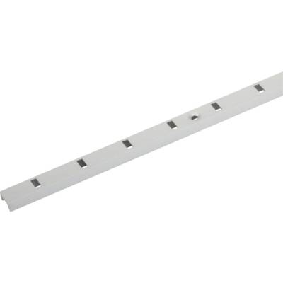 Crémaillère à visser aluminium ton argent - 11 x 5 mm 2 m - Gedimat - NORAIL