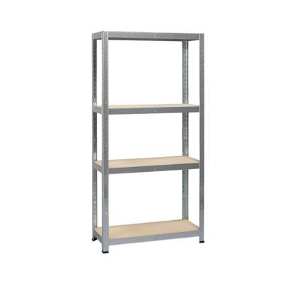 Etagère strong compact galvanisé mdf - Gedimat