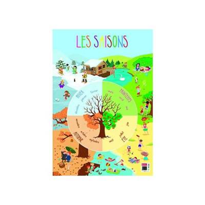 Poster pédagogique "Saisons" 52 x 76 cm